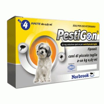 Pestigon Dog S, 2-10 kg, 4 pipete ieftin