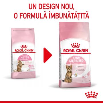 ROYAL CANIN Kitten Sterilised, hrană uscată pisici sterilizate junior, 400g