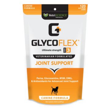 VETRI SCIENCE GlycoFlex Stage 3, Bite-sized Chews, suplimente articulare caini VETRI SCIENCE GlycoFlex Stage 3, Bite-sized Chews, suplimente articulare câini, 120cpr masticabile
