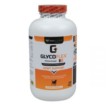 VETRI SCIENCE GlycoFlex Stage 3, suplimente articulare câini, 120tbl masticabile