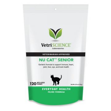 VETRI SCIENCE Nu-Cat Senior, multivitamine pisici senior VETRI SCIENCE Nu-Cat Senior, Bite-sized Chews, multivitamine pisici senior, 30cpr masticabile ieftine