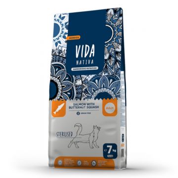 VIDA SUPER Sterilised, Pui și Legume, hrană uscată pisici, 10kg