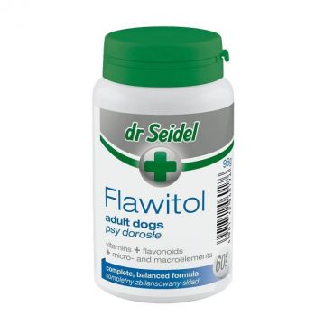 Vitamine Si Minerale Pentru Caini Dr. Seidel Flawitol Adult, 60 tablete ieftine