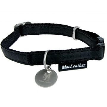 Zgarda Pentru Caini Macleather Negru 20mm de firma originala